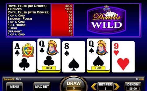deuces wild video poker machine